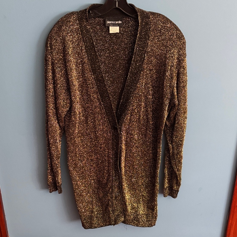 Pierre Cardin Metallic Knit Sweater